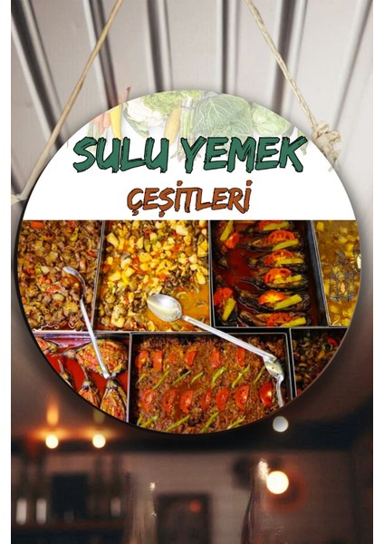 Lokanta Sulu Yemek Salonu Için Duvar, Kapı, Çift Taraflı Askılı Pano Karşılama Tabelası, Yemek Tablo