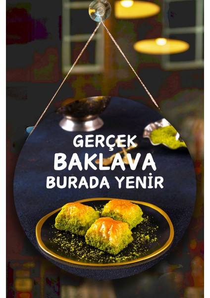 Baklava Salonu Duvar, Kapı, Tek Taraflı Askılı Pano Karşılama Tabelası, Baklava Dükkan Süsü modelleri