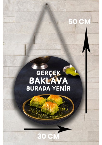 Baklava Salonu Duvar, Kapı, Tek Taraflı Askılı Pano Karşılama Tabelası, Baklava Dükkan Süsü indirimleri