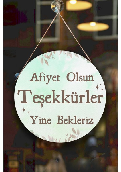 Afiyet Olsun Yazılı Restoran, Cafe, Pastane Duvar, Kapı, Tek Taraflı Askılı Pano Karşılama Tabelası fiyatları