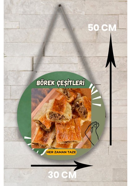 Börek Salonu Için Duvar, Kapı, Tek Taraflı Askılı Pano Karşılama Tabelası, Börek Dükkanı Tablo Süsü indirimleri