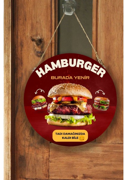 Hamburger Dükkanı Için Duvar, Kapı, Çift Taraflı Askılı Pano Karşılama Tabelası, Restoran Süs Dekor modelleri