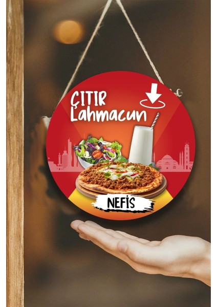 Lahmacun Salonu Için Duvar, Kapı, Çift Taraflı Askılı Pano Karşılama Tabelası, Restoran Süs Dekor modelleri