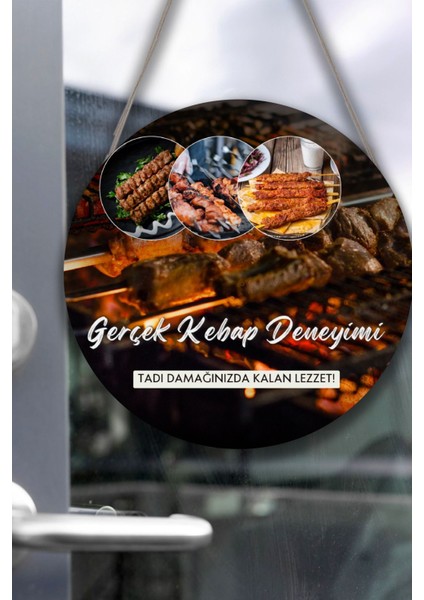 Kebap Salonu Için Duvar, Kapı, Tek Taraflı Askılı Pano Karşılama Tabelası, Restoran Süs Tablo