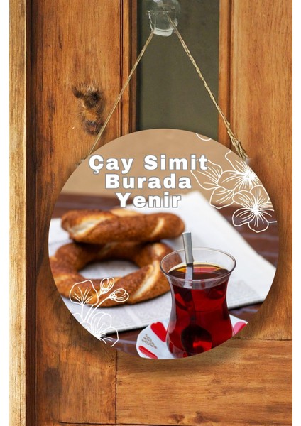 Simit Salonu Için Duvar, Kapı, Tek Taraflı Askılı Pano Karşılama Tabelası, Tablo Süs Dekor