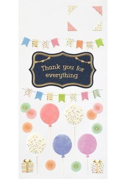 Teşekkür Ederim Yazısı Yapışkan Etiket, Sevgi ve Minnettarlık Ifadesi Için Ideal fiyatları