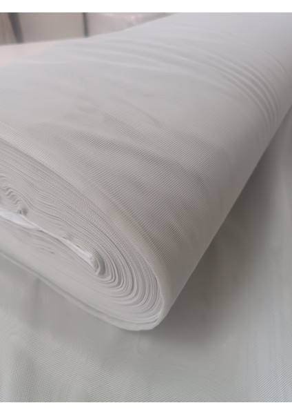 Dökümlü Düz Tül Perde - Açık Gri - Pileli Dikim 1x2,5 Pile - GA4454