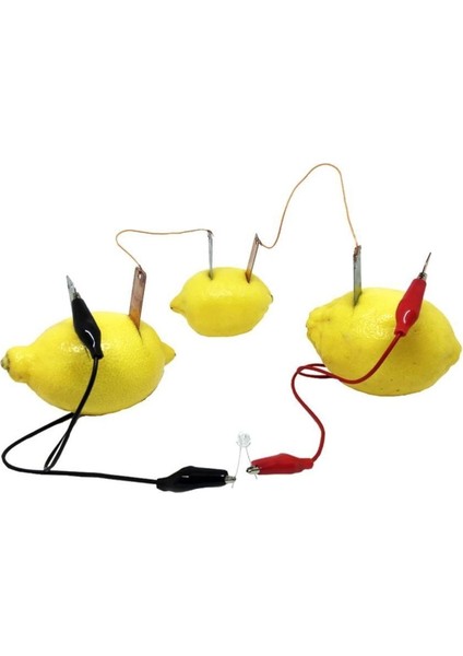 Limonla Elektrik Üretme Deney Seti, Eğlenceli ve Öğretici Bilim Kiti