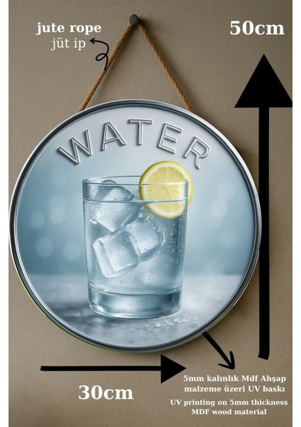 Water Temalı Kapı Süsü Tablosu – Su Temalı Ferahlatıcı Uv Baskılı Dekoratif Cafe Ev Duvar Aksesuarı modelleri