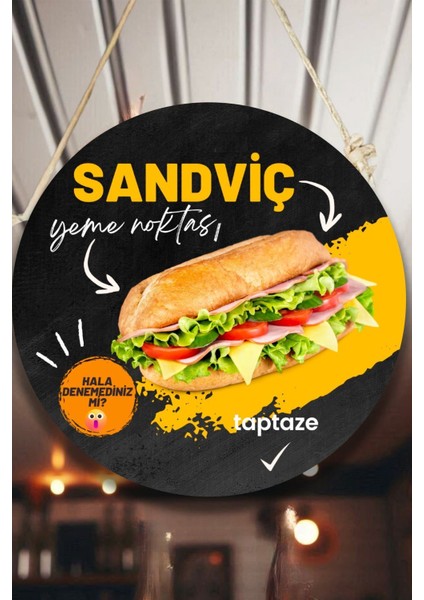 Sandviç Salonu Için Duvar, Kapı, Çift Taraflı Askılı Pano Karşılama Tabelası, Cafe Büfe Süs Dekor