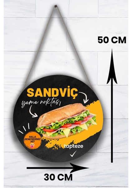 Sandviç Salonu Için Duvar, Kapı, Çift Taraflı Askılı Pano Karşılama Tabelası, Cafe Büfe Süs Dekor fırsatları