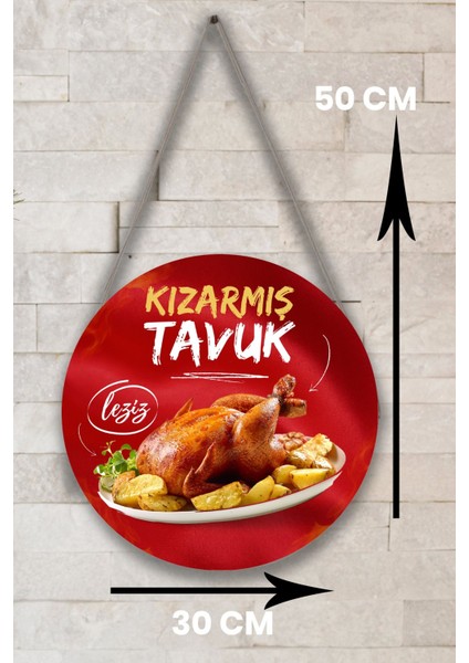 Kızarmış Tavuk Salonu Duvar, Kapı, Tek Taraflı Askılı Karşılama Tabelası, Tavuk Çevirme Dükkanı Süsü fırsatları
