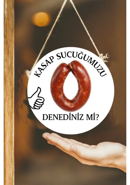 Kasap Dükkanı Cam Kapı Pano Karşılama Tabelası, Kasap Iç Mekan Için Askılı Dükkan Süs Tablo Dekoru fiyatları