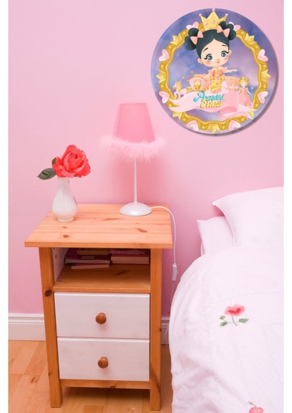 Çocuk Odası Tablo Ahşap Kapı Duvar Tablosu Nd-02