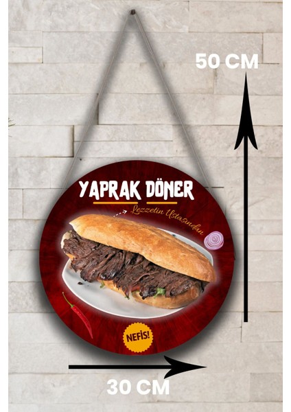 Et Döner Salonu Için Tek Taraflı Karşılama Tabelası, Döner Dükkanı Kapı Duvar Tablo Pano Süs Dekoru fırsatları