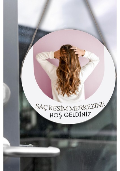 Güzellik Salonu Cam Kapı Pano Karşılama Tabelası, Kadın Kuaför Dükkan Süsü, Askılı Cam Kapı Tablosu fiyatları