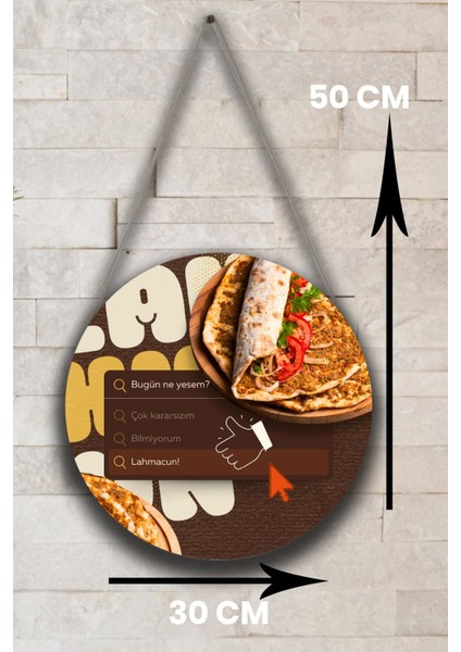 Lahmacun Salonu Için Duvar, Kapı, Çift Taraflı Askılı Pano Karşılama Tabelası, Restoran Tablo Süsü fırsatları