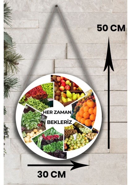 Manav Dükkanı Kapı Duvar Pano Karşılama Tabelası, Pazar, Manav, Hal Için Ipli Karşılama Süs Tablosu modelleri