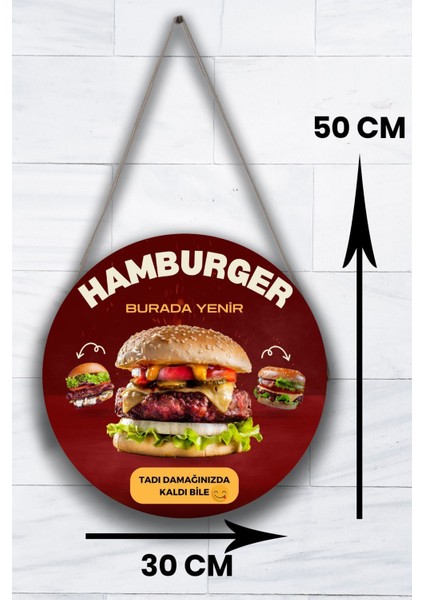 Hamburger Dükkanı Için Duvar, Kapı, Tek Taraflı Askılı Pano Karşılama Tabelası, Restoran Süs Dekor modelleri