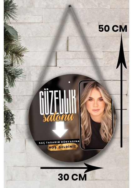Güzellik Salonu Cam Kapı Pano Karşılama Tabelası, Kadın Kuaför Dükkan Süsü, Askılı Cam Kapı Tablosu modelleri