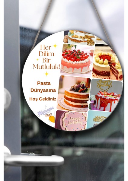 Pastane Salonu Duvar, Kapı, Tek Taraflı Askılı Pano Karşılama Tabelası, Pasta Dükkan Süsü fiyatları