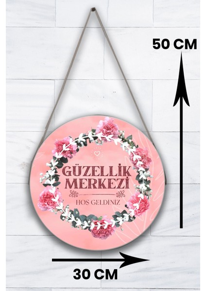 Güzellik Salonu Cam Kapı Pano Karşılama Tabelası, Kadın Kuaför Dükkan Süsü, Askılı Cam Kapı Tablosu modelleri