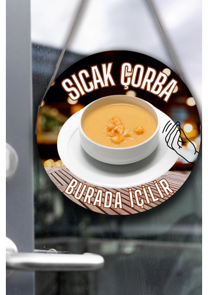 Çorba Salonu Için Duvar, Kapı, Tek Taraflı Askılı Pano Karşılama Tabelası, Çorba Dükkanı Tablo Süsü fırsatları