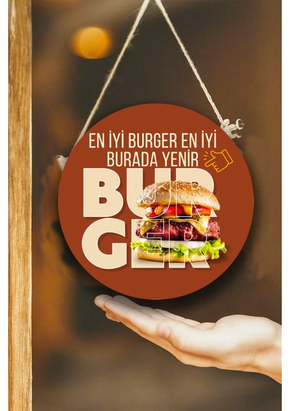 Hamburger Dükkanı Duvar, Kapı, Çift Taraflı Askılı Pano Karşılama Tabelası, Burger Salonu Tablo Süsü fiyatları