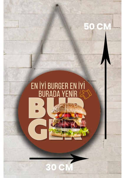 Hamburger Dükkanı Duvar, Kapı, Çift Taraflı Askılı Pano Karşılama Tabelası, Burger Salonu Tablo Süsü fırsatları