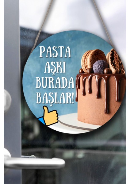 Pastane Salonu Duvar, Kapı, Çift Taraflı Askılı Pano Karşılama Tabelası, Pasta Dükkan Süsü fiyatları