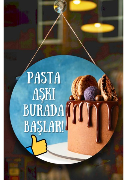 Pastane Salonu Duvar, Kapı, Çift Taraflı Askılı Pano Karşılama Tabelası, Pasta Dükkan Süsü modelleri