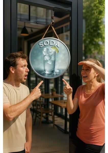 Soda Temalı Kapı Süsü Tablosu – Soda Görselli Uv Baskılı Dekoratif Cafe Büfe Duvar Aksesuarı fiyatları