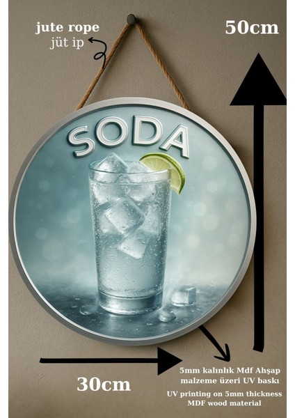 Soda Temalı Kapı Süsü Tablosu – Soda Görselli Uv Baskılı Dekoratif Cafe Büfe Duvar Aksesuarı fırsatları