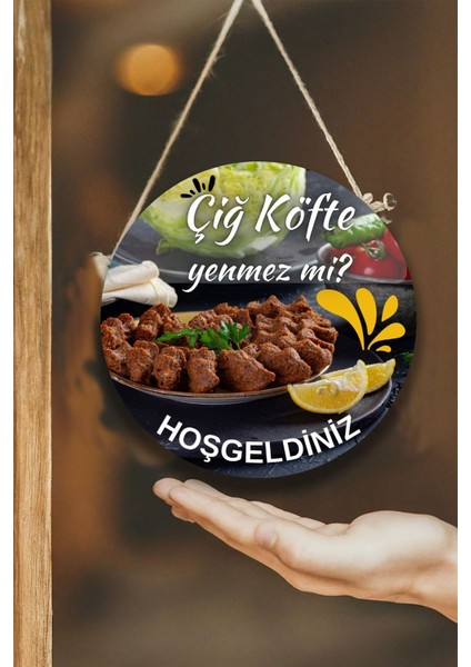 Çiğ Köfte Salonu Için Duvar, Kapı, Tek Taraflı Askılı Pano Karşılama Tabelası, Restoran Süs Tablo fiyatları