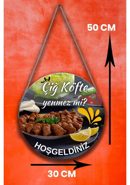 Çiğ Köfte Salonu Için Duvar, Kapı, Tek Taraflı Askılı Pano Karşılama Tabelası, Restoran Süs Tablo modelleri