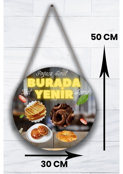 Cafe, Restoran, Büfe Cam Kapı Pano Karşılama Tabelası, Yemek Resimli Askılı Dükkan Süs Tablo Dekoru modelleri