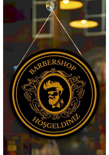 Berber Cam Kapı Pano Tabelası, Berber Dükkanı Için Süs, Askılı Cam Kapı Berber Kuaför Yazı Levhası fiyatları