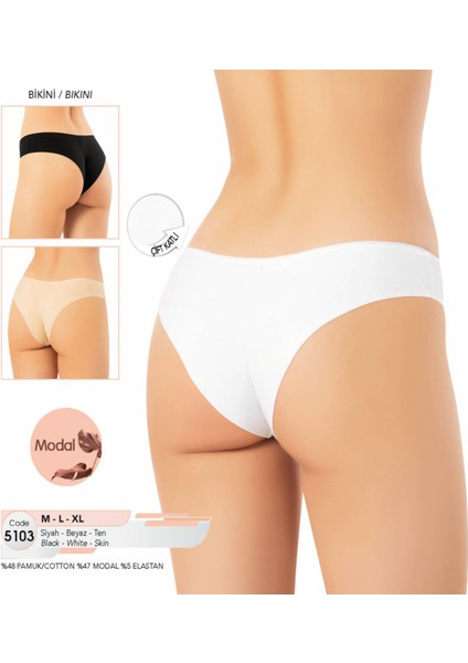 Iç Giyim Kota Modal Kumaş (6 Adet) Bikini Külot