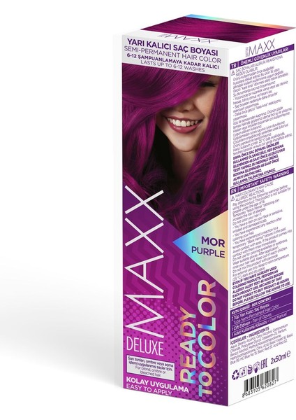 Semı Permanent Haır Dye (Yarı Kalıcı Saç Boyası Harika 5 Renk) 2X50 ml
