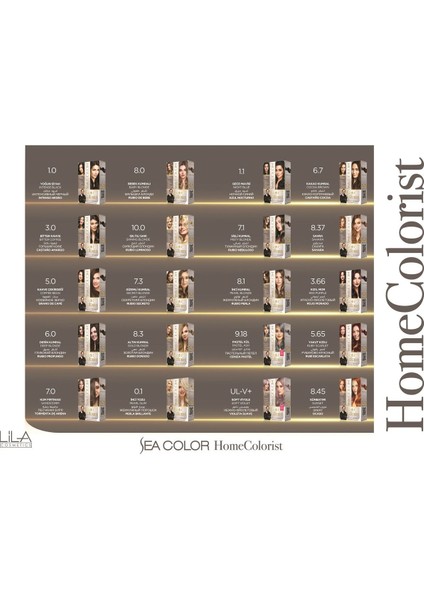 Home Colorıst (Evdeki Profesyonel Renk Uzmanınız) 2X50 ml + 30 ml Asistan Tüp Saç Boyası