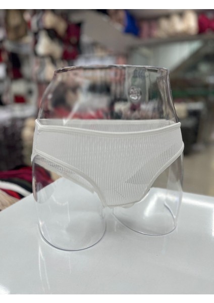 Iç Giyim Ebru Micro Fitilli Kumaş Slip Külot Eko Paket (6 Adet)