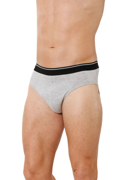 6'lı Erkek Pamuklu Likralı Penye Slip Külot