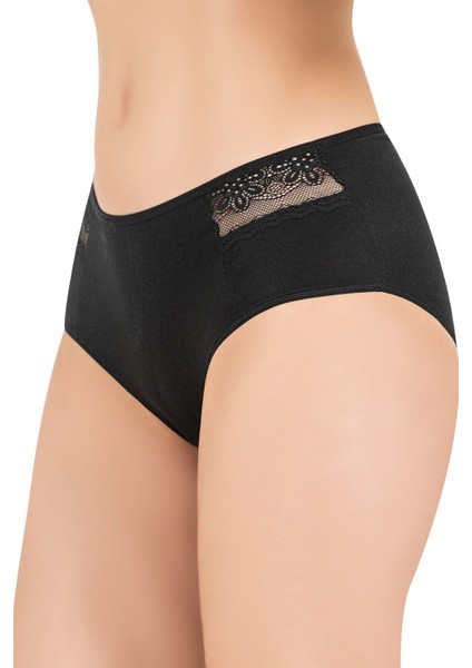 3'lü Paket Kadın Pamuklu Modal Esnek Rahat Dantel Detaylı Külot fırsatları