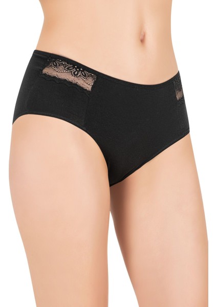 3'lü Paket Kadın Pamuklu Modal Esnek Rahat Dantel Detaylı Külot indirimleri