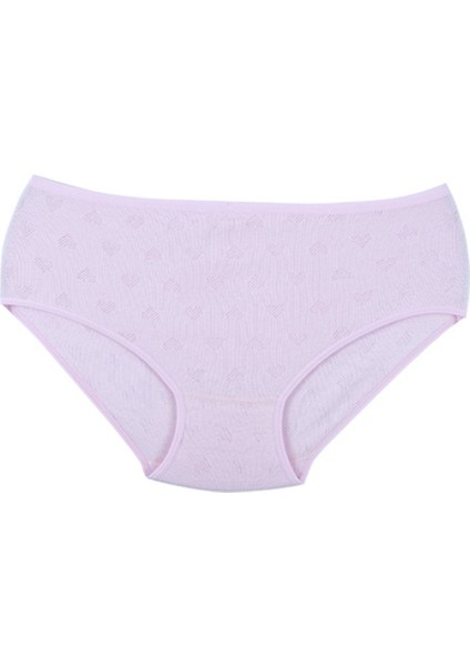 %100 Pamuk Transferli Ribana Slip Külot 103 Eko Paket (12 Adet)