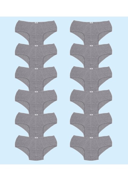 Ceylanoğlu %100 Pamuk Penye Erkek Slip Külot 002 (12 Adet)