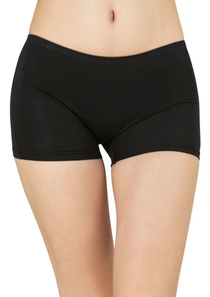 3'lü Paket Kadın Pamuklu Esnek Rahat Boxer modelleri