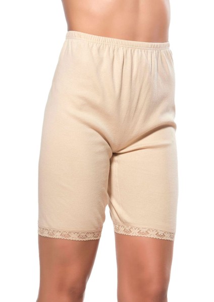 3'lü Paket Kadın Pamuklu Ağlı Model Ribana, Esnek Rahat Kalıp, Yumuşak Paçalı Diz Üstü Kısa Külot modelleri