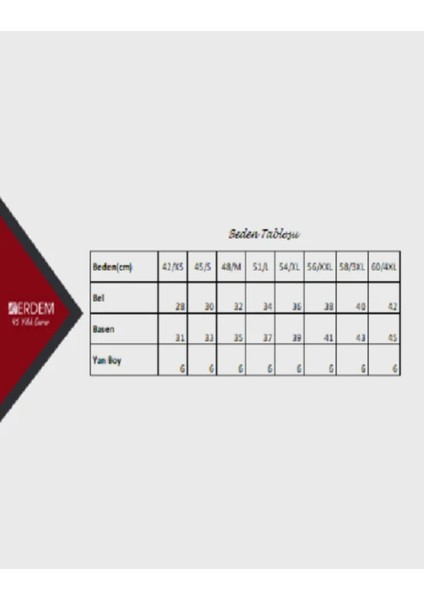 Iç Giyim Erdem Kemerli Ribana Bikini Külot (6 Adet) fiyatları