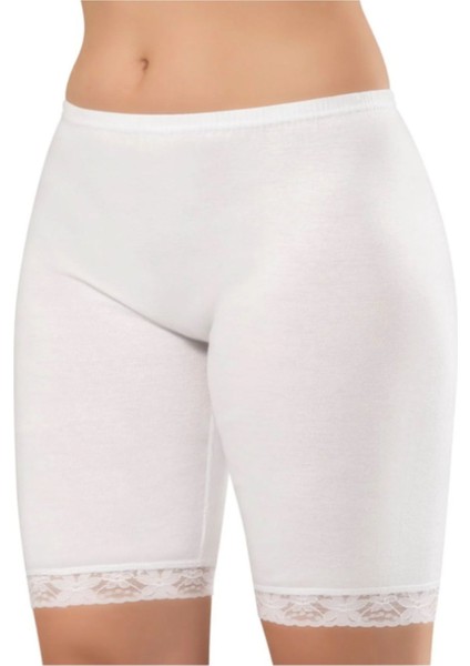 Iç Giyim Erdem Beyaz Kadın Uzun Şort Külot